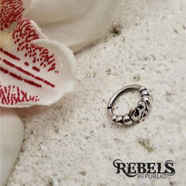 Ohm Symbol Nose Ring