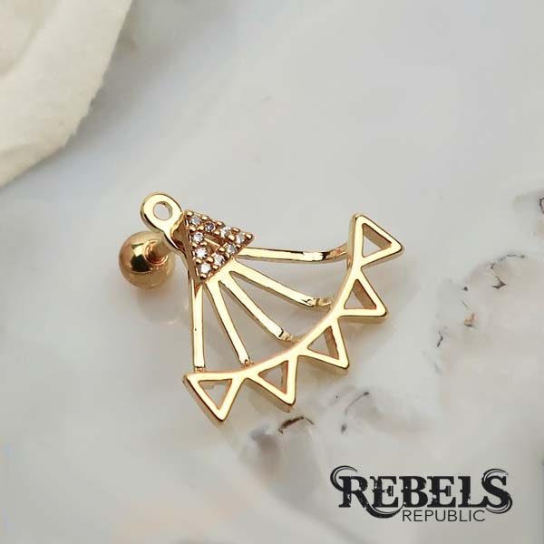 Barbella Gold Earrings