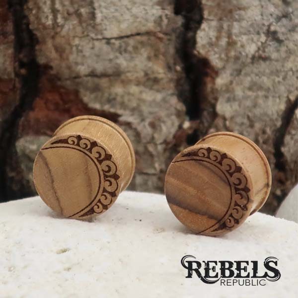 Indian Moon Wood Plugs