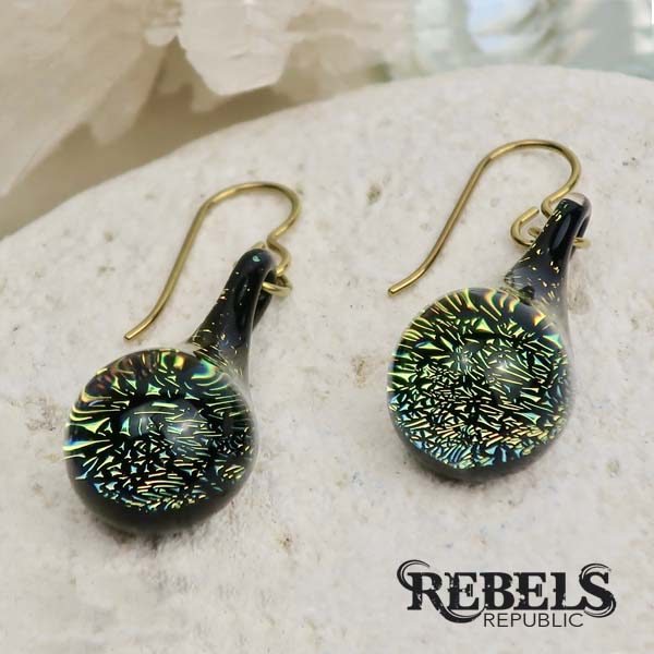 Bliksem droog Vooroordeel Dichroic Earrings | Gorilla Glass Jewelry - Rebels Republic