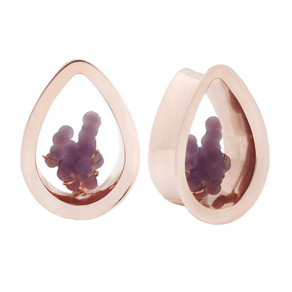 Grape Chalcedony Eyelets