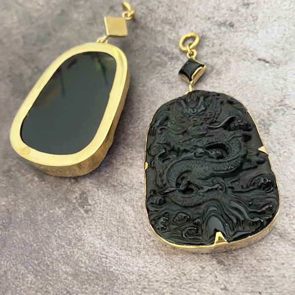 Dragon Obsidian Ear Weights