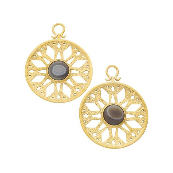 Botswana Agate Medallion